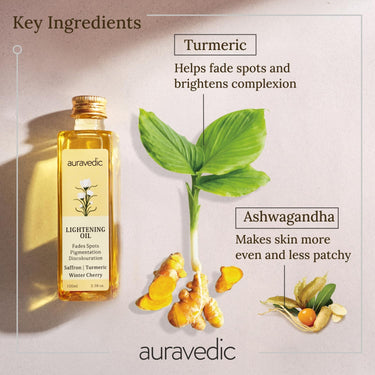 Auravedic Saffron Original Face Oil For Glowing Skin100 ml Ashwagandha Pigmentation Serum Face Serum For Pigmentation For Skin Body Oil After Bath For Daily Use